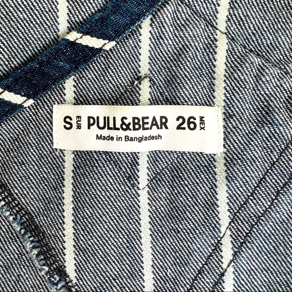 Pull&Bear denim pinstripe overall dress